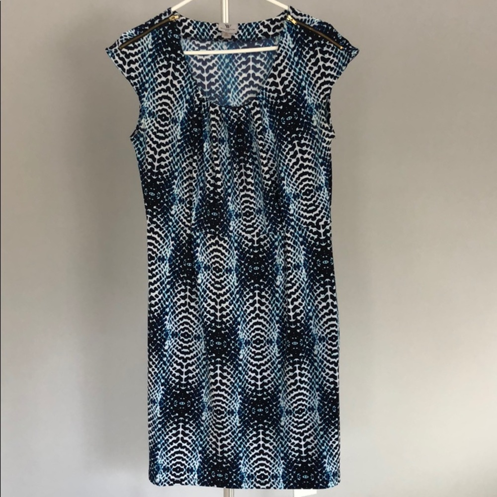 Worthington Snakeskin Print Dress in Petite Large